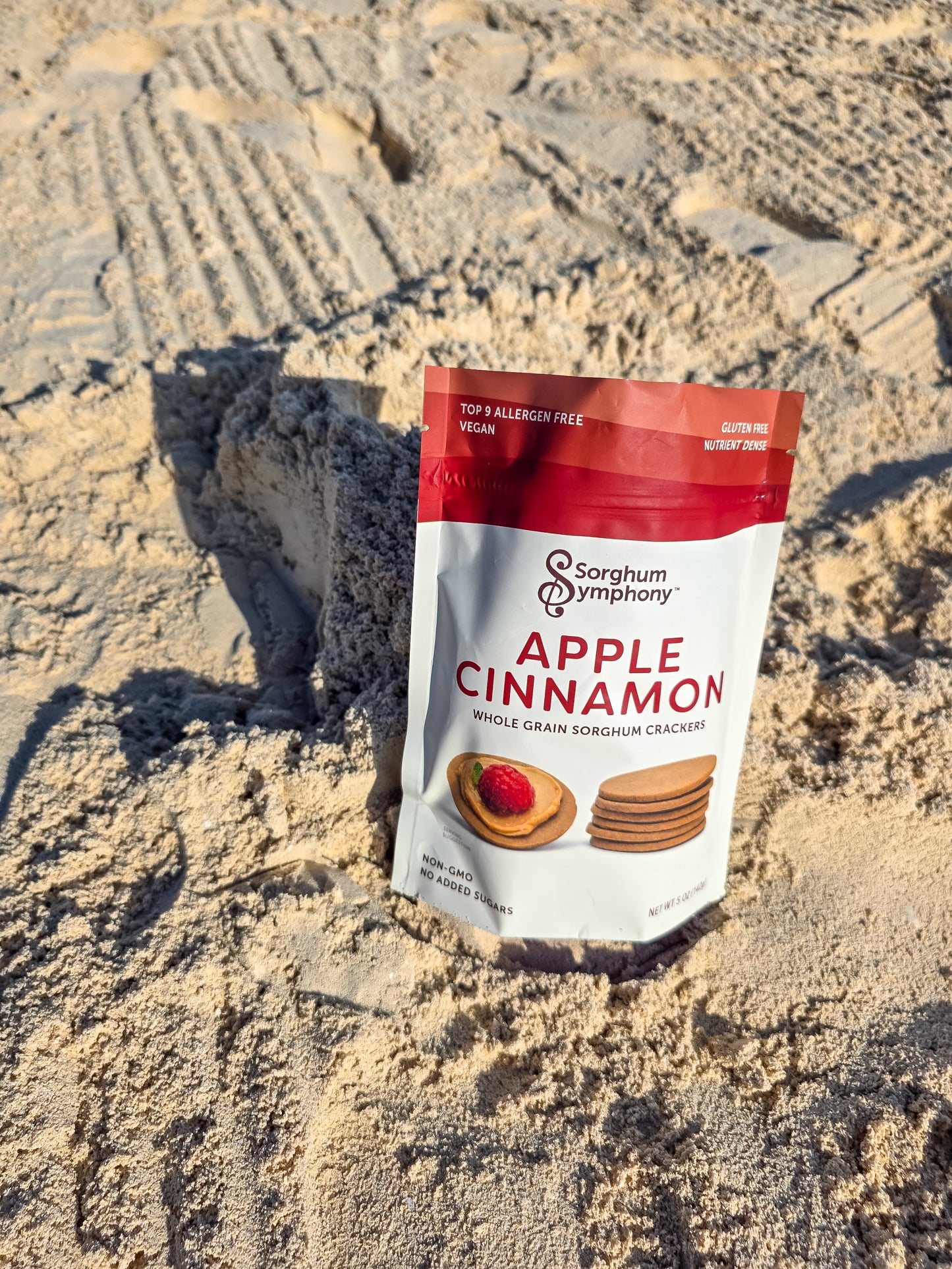 Apple Cinnamon Whole Grain Sorghum Crackers